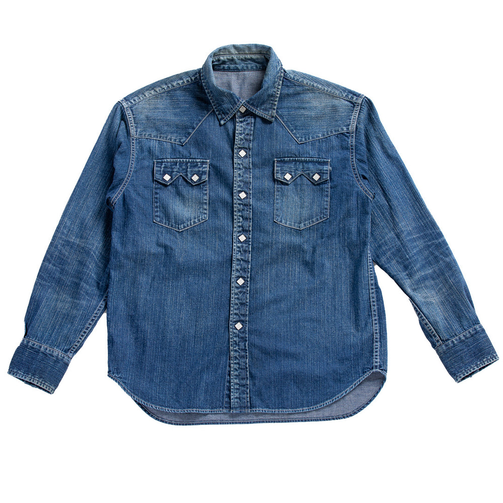 SKULLTAG DENIM WESTERN SHIRT – SC WEB STORE