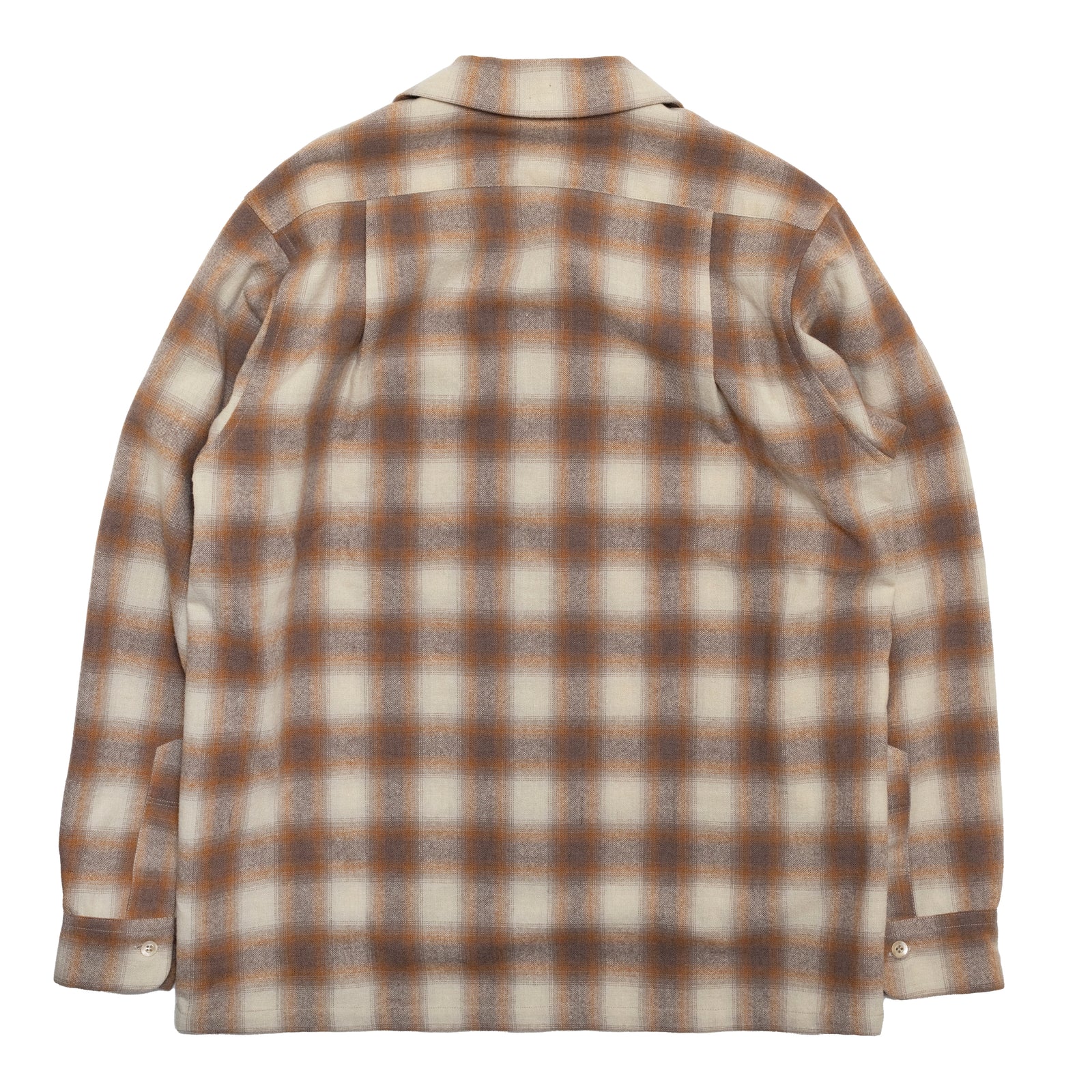 WOOL CHECK SHIRT / ORANGE – SC WEB STORE
