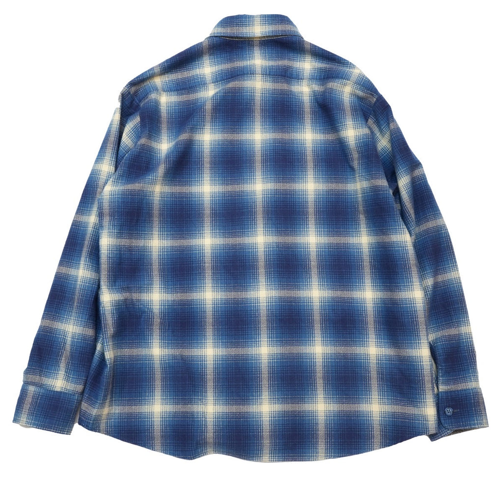 subculture  OMBRE CHECK SHIRT / BLUE