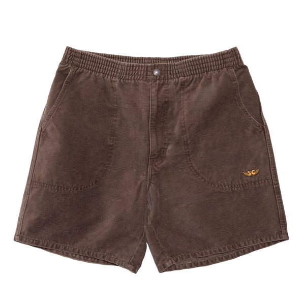 SURFERS CORDUROY SHORTS / BROWN – SC WEB STORE