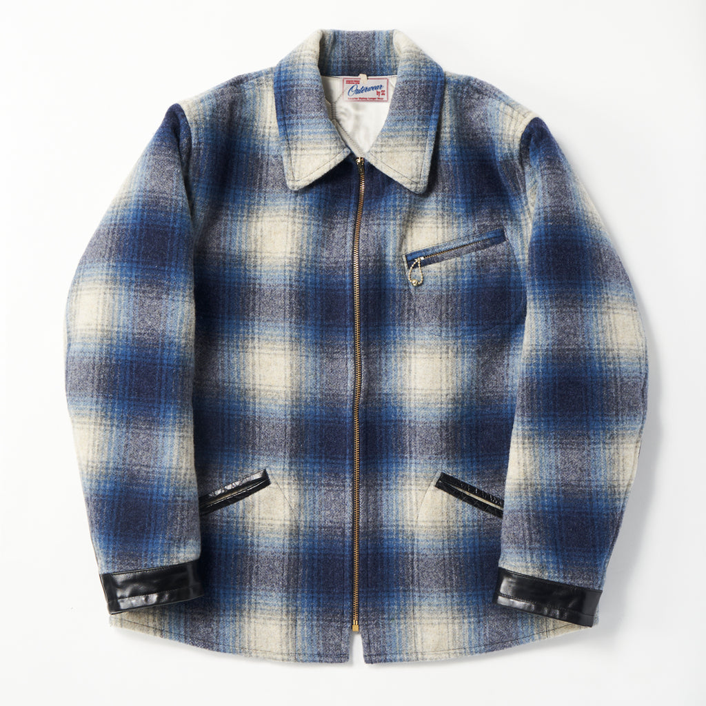 Ombre Check Woolsport Jacket / BLUE – SC WEB STORE