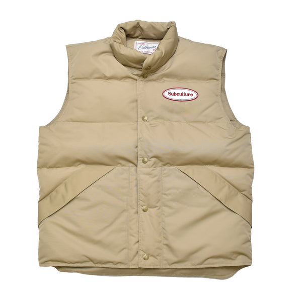 Down Vest/ BEIGE – SC WEB STORE