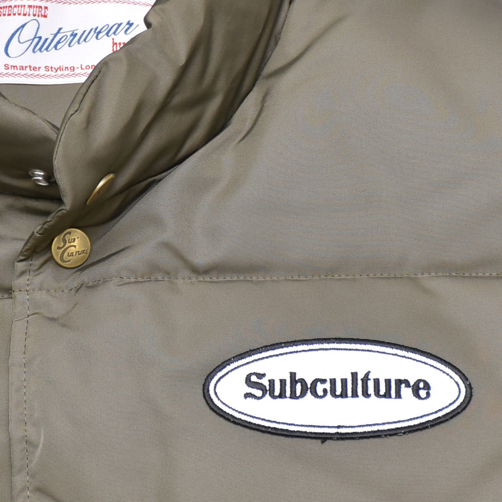 Down Vest/ OLIVE – SC WEB STORE