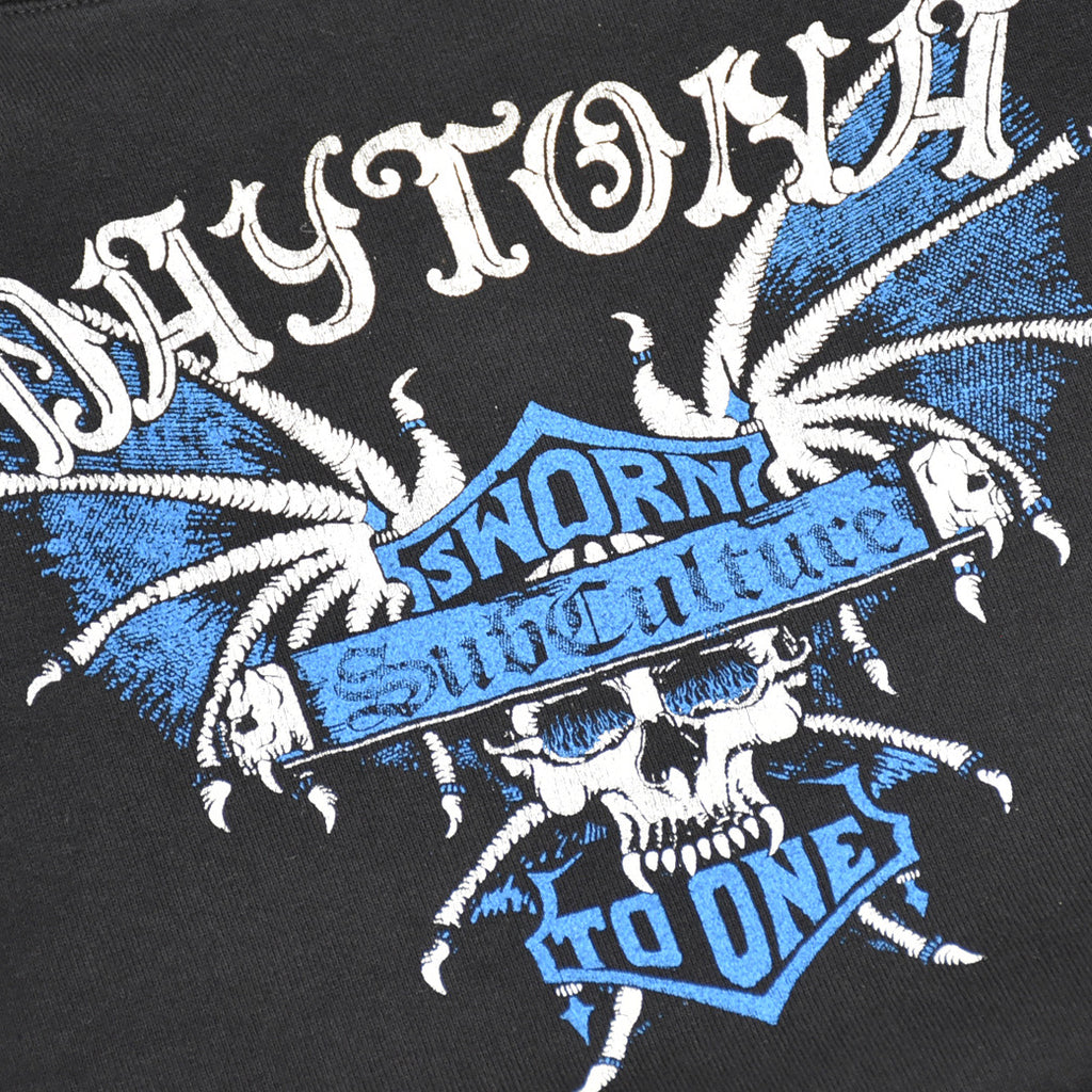 【セール低価】Subculture サブカルチャー DAYTONA SKULL T BLACK Tシャツ/カットソー(半袖/袖なし)