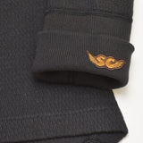 THERMAL LONGSLEEVE T-SHIRT/BLACK