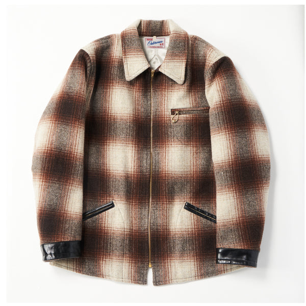 Ombre Check Woolsport Jacket / BROWN