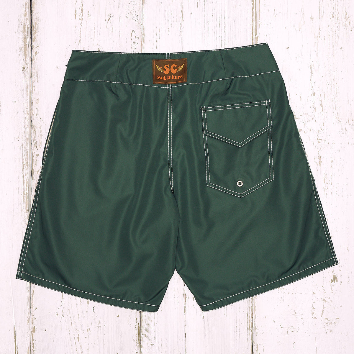 SUBCULTURE SC サーフショーツ ショートパンツ NYLON SURF SHORTS / GREEN – SC WEB STORE