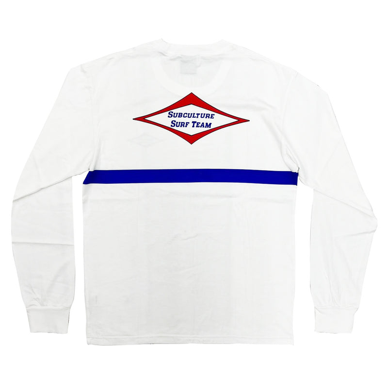 subculture surfteam LONGSLEEVE T-SHIRT / WHITE