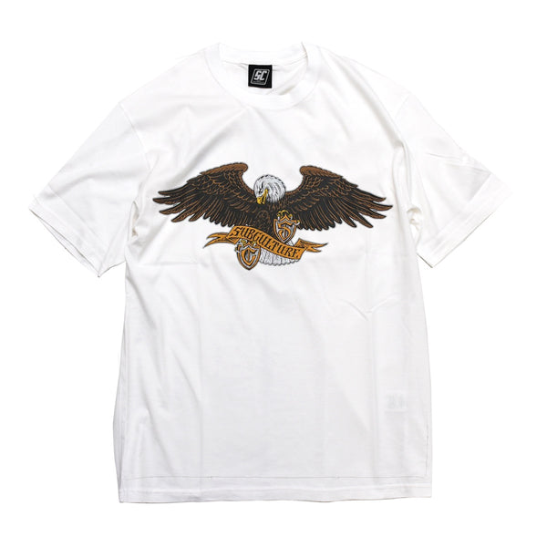 emblem eagle TSHIRT/ WHITE TYPE-C