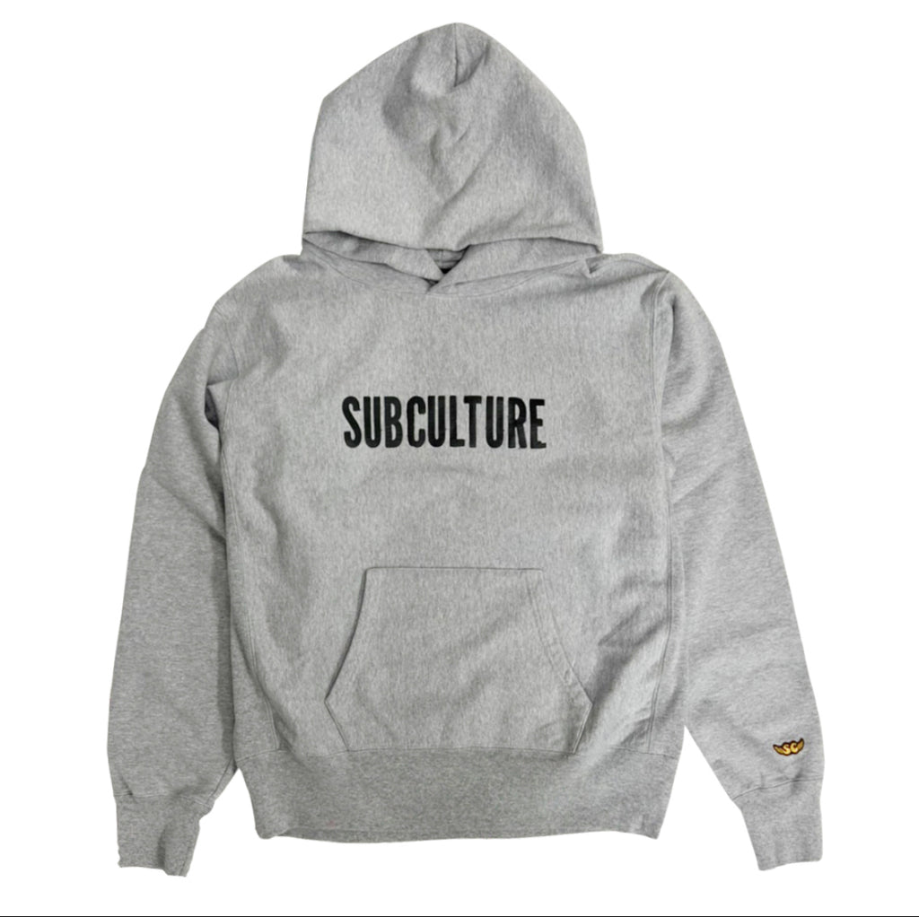 VINTAGE SWEAT HOODIE (SUBCULTURE) / GRAY×BLACK – SC WEB STORE